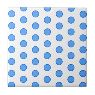 Blue Circles Ceramic Tile