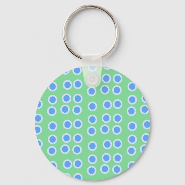 Blue Circles Key Ring (Front)