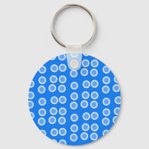 Blue Circles Key Ring