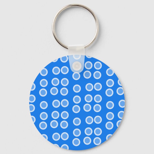 Blue Circles Key Ring (Front)