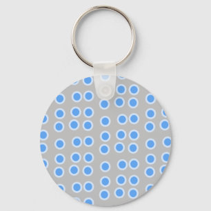 Blue Circles Key Ring
