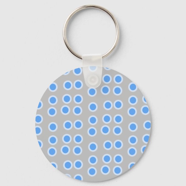 Blue Circles Key Ring (Front)