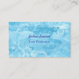 Blue Circles Minimalist Business Cards