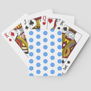 Blue Circles Playing Cards
