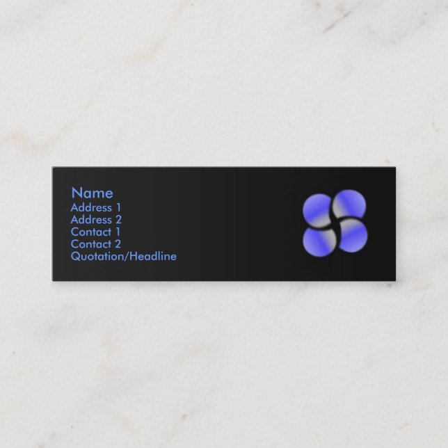 Blue Circles Profile Card (Front)