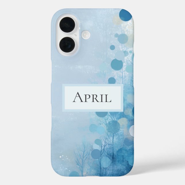 Blue Circles & Trees  Case-Mate iPhone Case (Back)