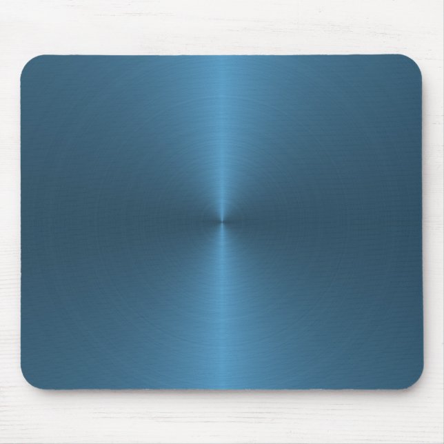 blue circular brushed mouse pad (Front)