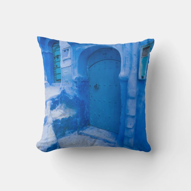 Blue City Door Cushion (Front)