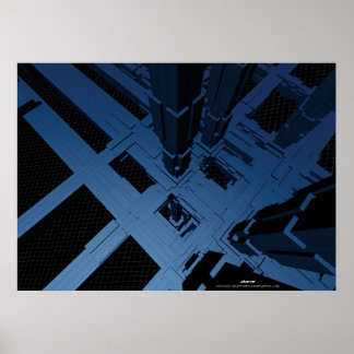 blue city way above poster