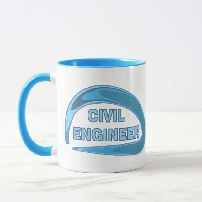 Blue Civil Engineer Mug (Left)