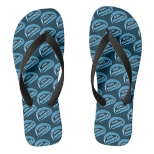 Blue Civil Engineer Thongs