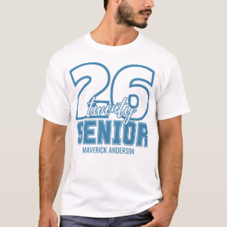 Blue Class of 2026 Graduation T-Shirt