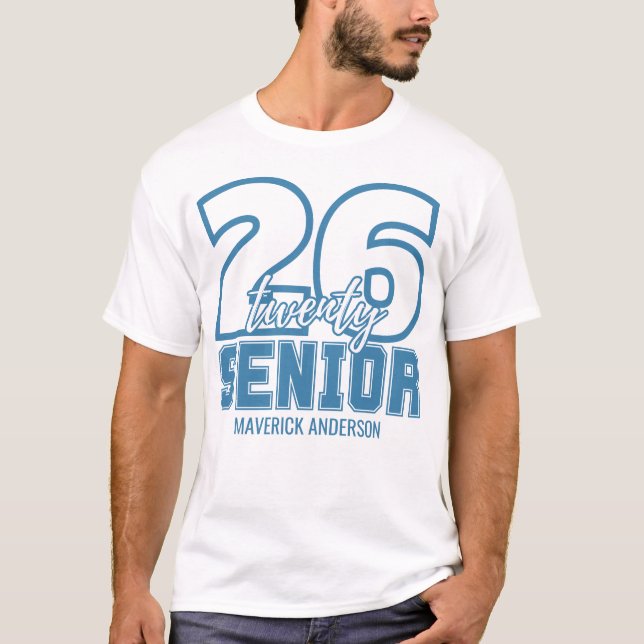 Blue Class of 2026 Graduation T-Shirt (Front)