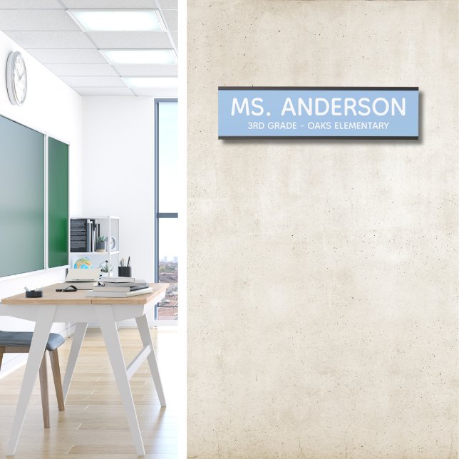 Blue Classroom Door Sign (Creator Uploaded)