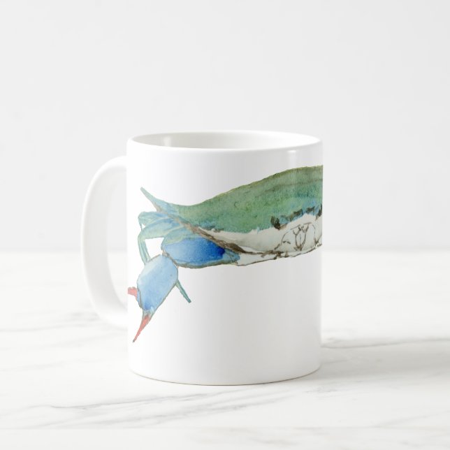 Blue Claw Crab Coffee Mug (Front Left)