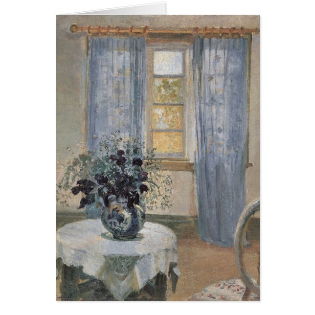 Blue Clematis in the Artist's Studio, Anna Ancher (Front)
