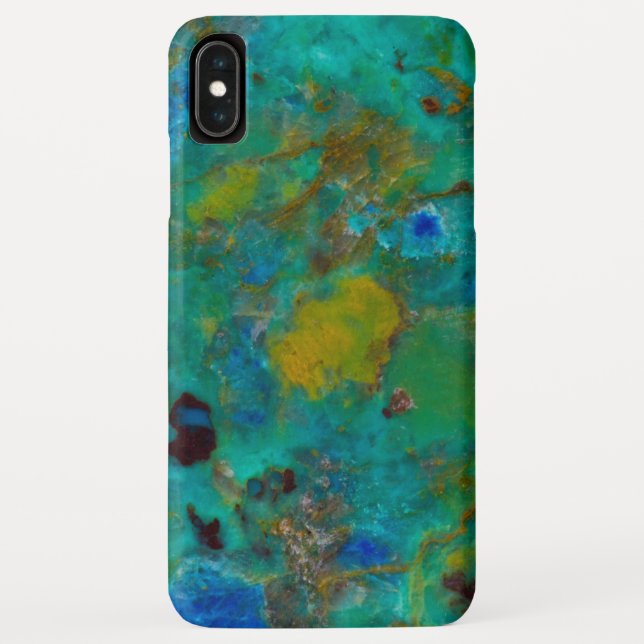 Blue Cliff Chrysocolla Case-Mate iPhone Case (Back)