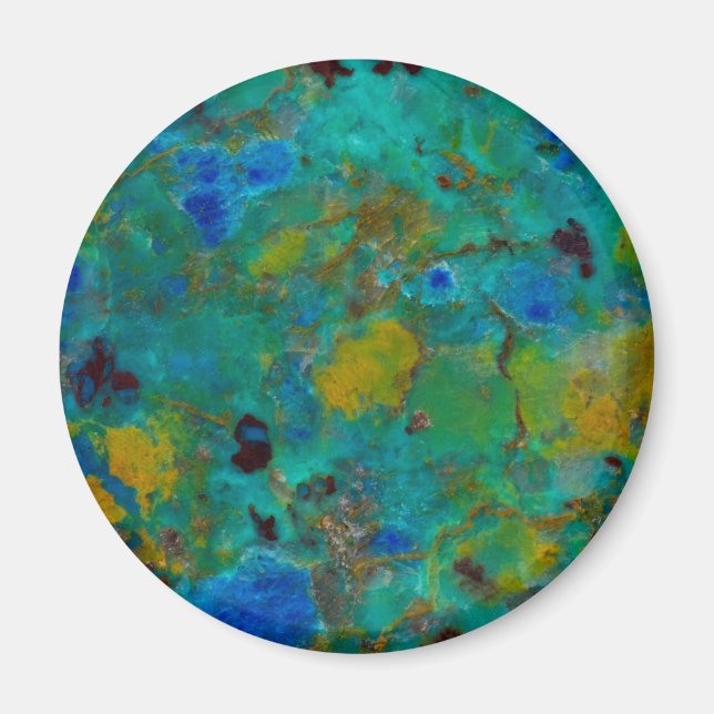 Blue Cliff Chrysocolla Magnet (Front)