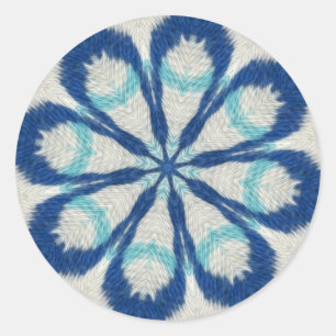 Blue Cloth Mandala Sticker