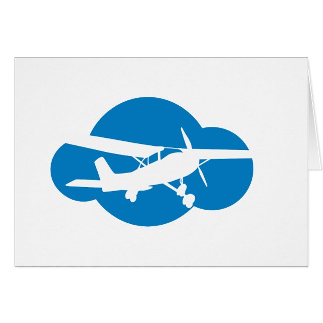 Blue Cloud & Aviation Plane (Front Horizontal)