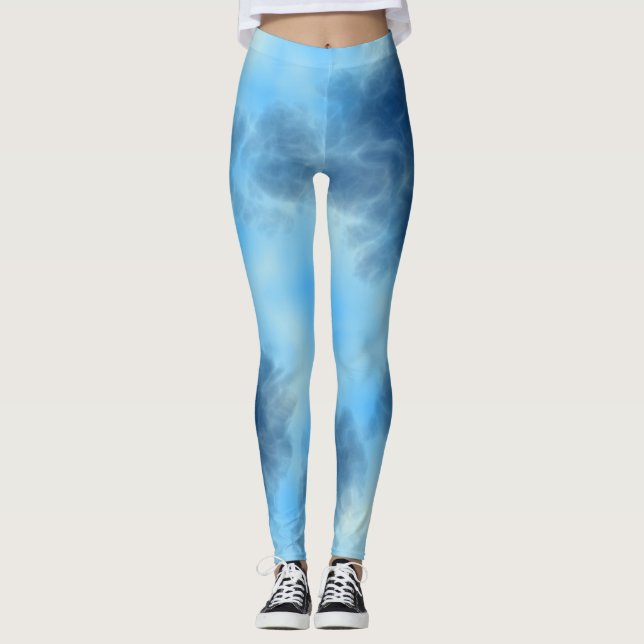 Blue Cloud Leggings (Front)