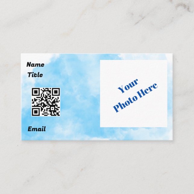 Blue Cloud Standard, 3.5" x 2.0" Business Card (Front)