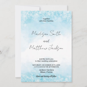 Blue Cloud Wedding Invitations
