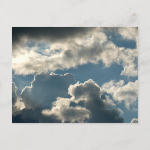 blue clouded sky storm florida weather postcard