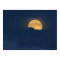 Blue Clouds and Full Moon Rise Poster