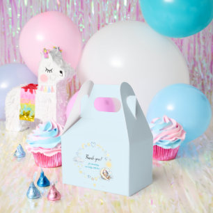 Blue Clouds and Stars Sleepy Baby Bear Shower Favour Box