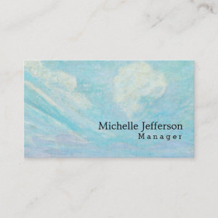 Blue Clouds by Gauguin Stylish Classical Artistic Business Card