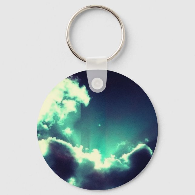 Blue clouds key ring (Front)