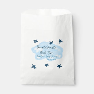 Blue clouds twinkle Twinkle Little Star baby showe Favour Bag
