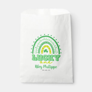 Blue Clover & Rainbow Lucky One First Birthday Favour Bag