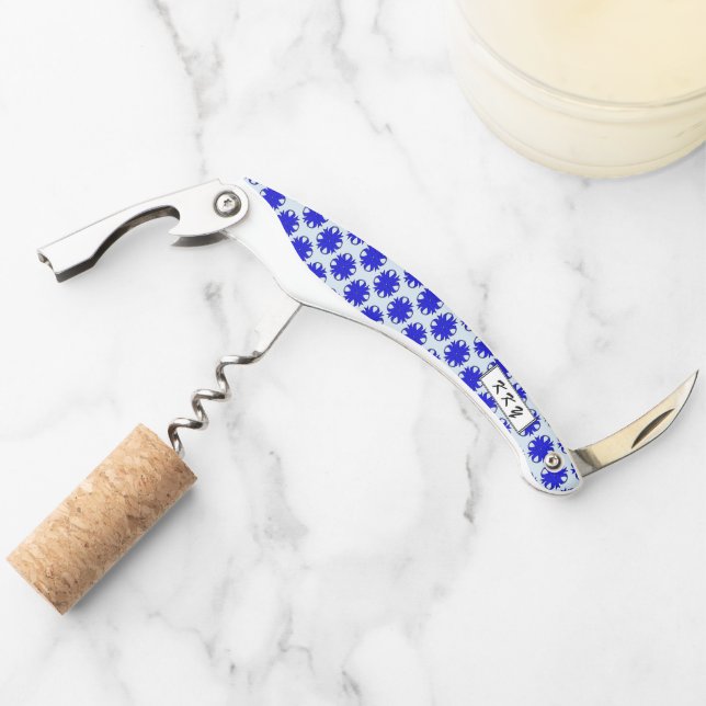 Blue Clover Ribbon by Kenneth Yoncich Corkscrew (Front)