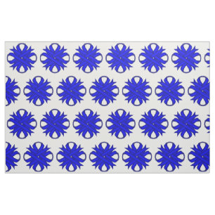 Blue Clover Ribbon by Kenneth Yoncich Fabric