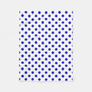 Blue Clover Ribbon by Kenneth Yoncich Fleece Blanket