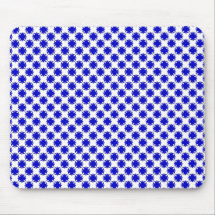 Blue Clover Ribbon by Kenneth Yoncich Mouse Pad