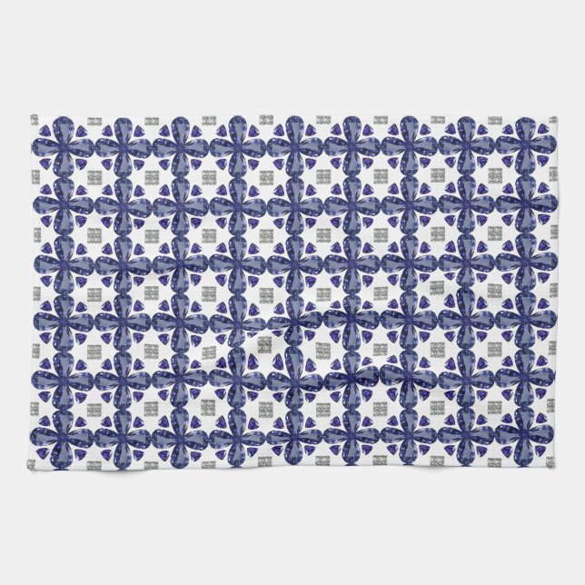 Blue Clover Tea Towel (Horizontal)
