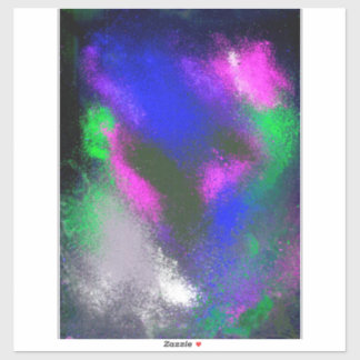 "Blue Clusters" Vinyl Craft Sticker