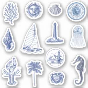  Blue Coastal Aesthetic Pack