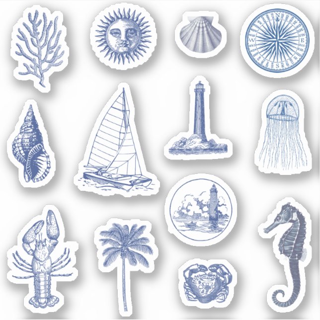  Blue Coastal Aesthetic Pack (Front)