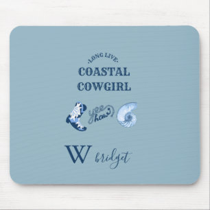 blue coastal cowgirl mouse pad
