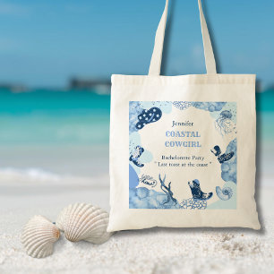 blue coastal cowgirl tote bag