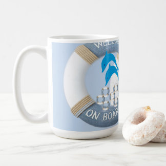 Blue Coastal Dolphins Coffee Mug