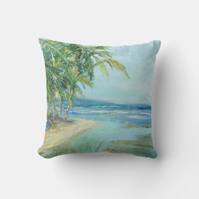 Blue Coastal Lagoon Cushion (Front)