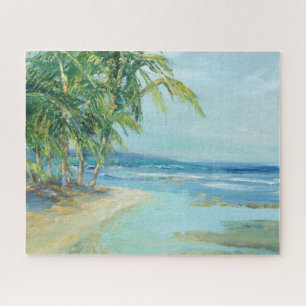 Blue Coastal Lagoon Jigsaw Puzzle