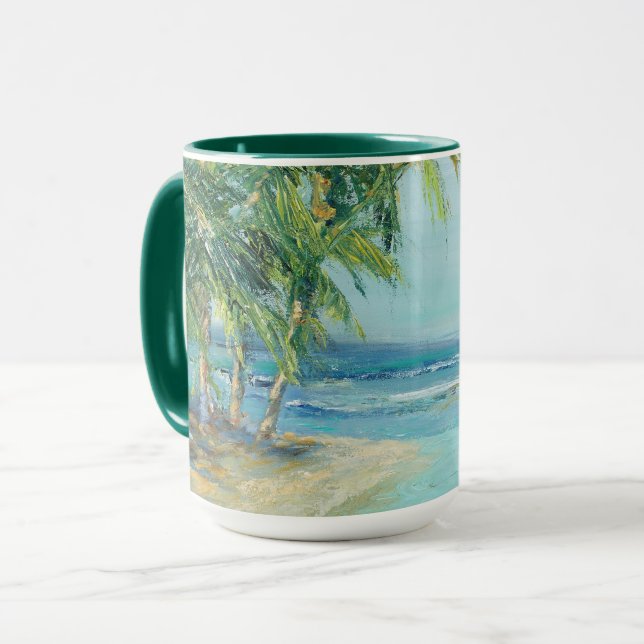 Blue Coastal Lagoon Mug (Front Left)