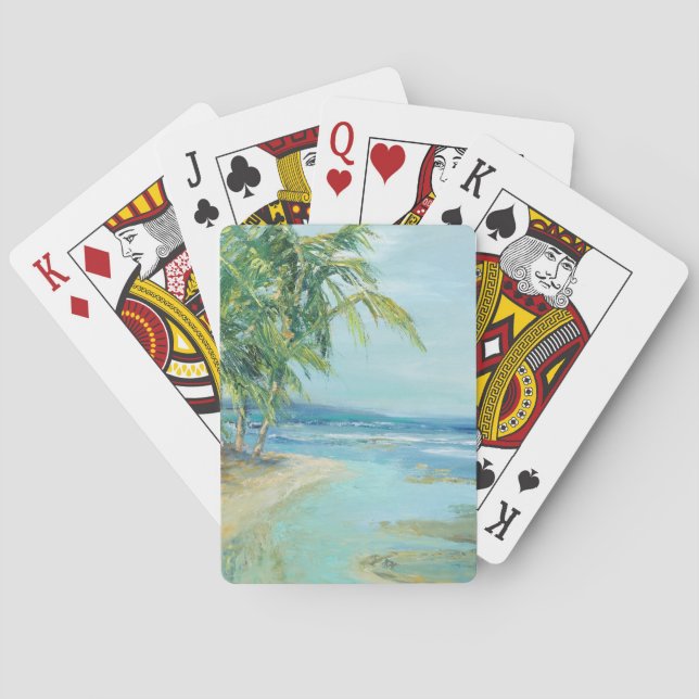 Blue Coastal Lagoon Playing Cards (Back)