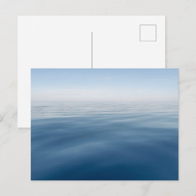 Blue Coastal Nautical Beach House Postcard (Front/Back)